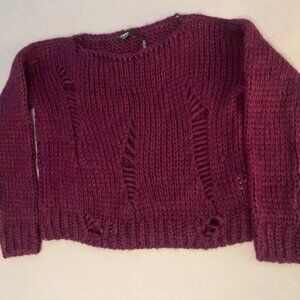 🎁NWT! TWINS Quiet Plum Mohair Sweater Size M
